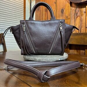 Vince Camuto Wayhn Satchel | Midnight Plum | Excellent Condition